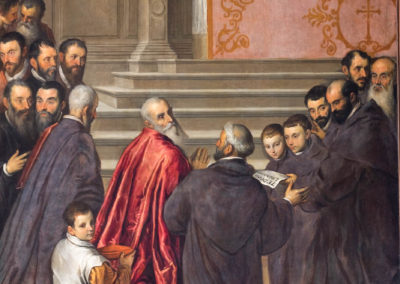 Dettaglio dipinto Oratorio dei Crociferi Gioielli Nascosti di Venezia